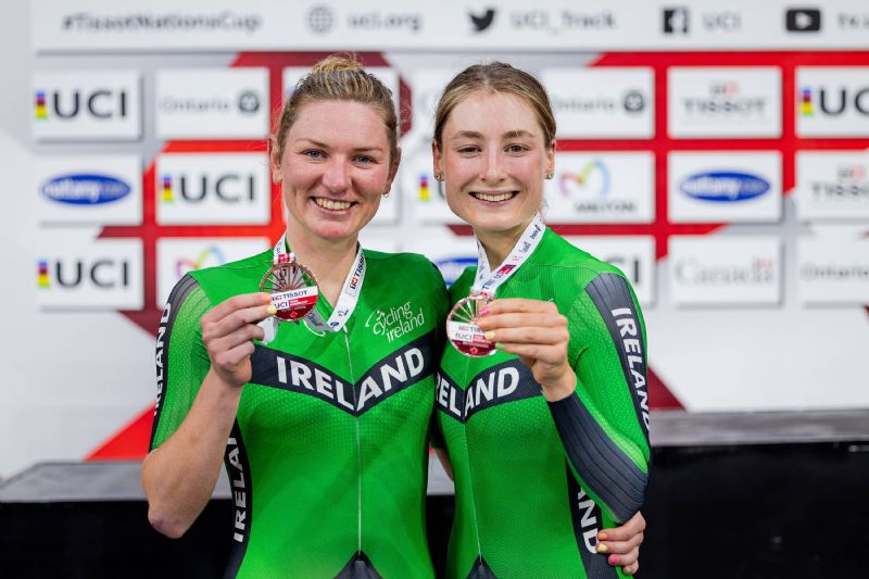 Ireland win bronze in the Madison at the Track Nations Cup 
